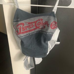 Vintage Tie Back Pepsi Tanktop